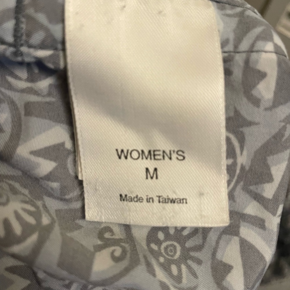 Gray Patterned Drawstring Skirt - image 3